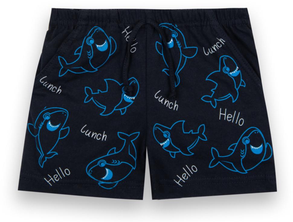 Шорти дитячі бавовняні для хлопчика Gabbi SH-21-4-2 74 см Чорний (12709)