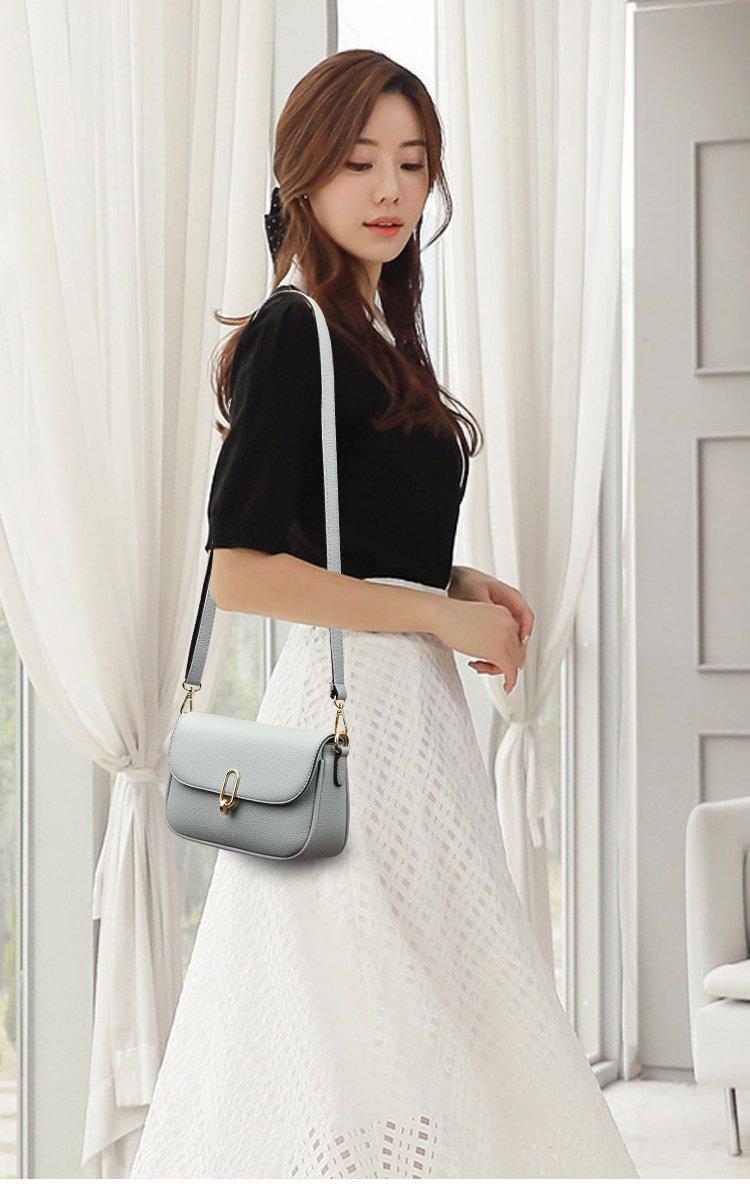 Жіноча сумка з натуральної шкіри Блакитний (2742923447)