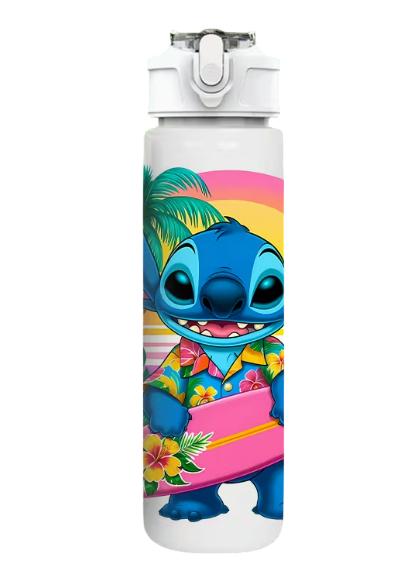 Детская бутылка для воды с трубочкой Stich Пляж 750 мл (35109988)