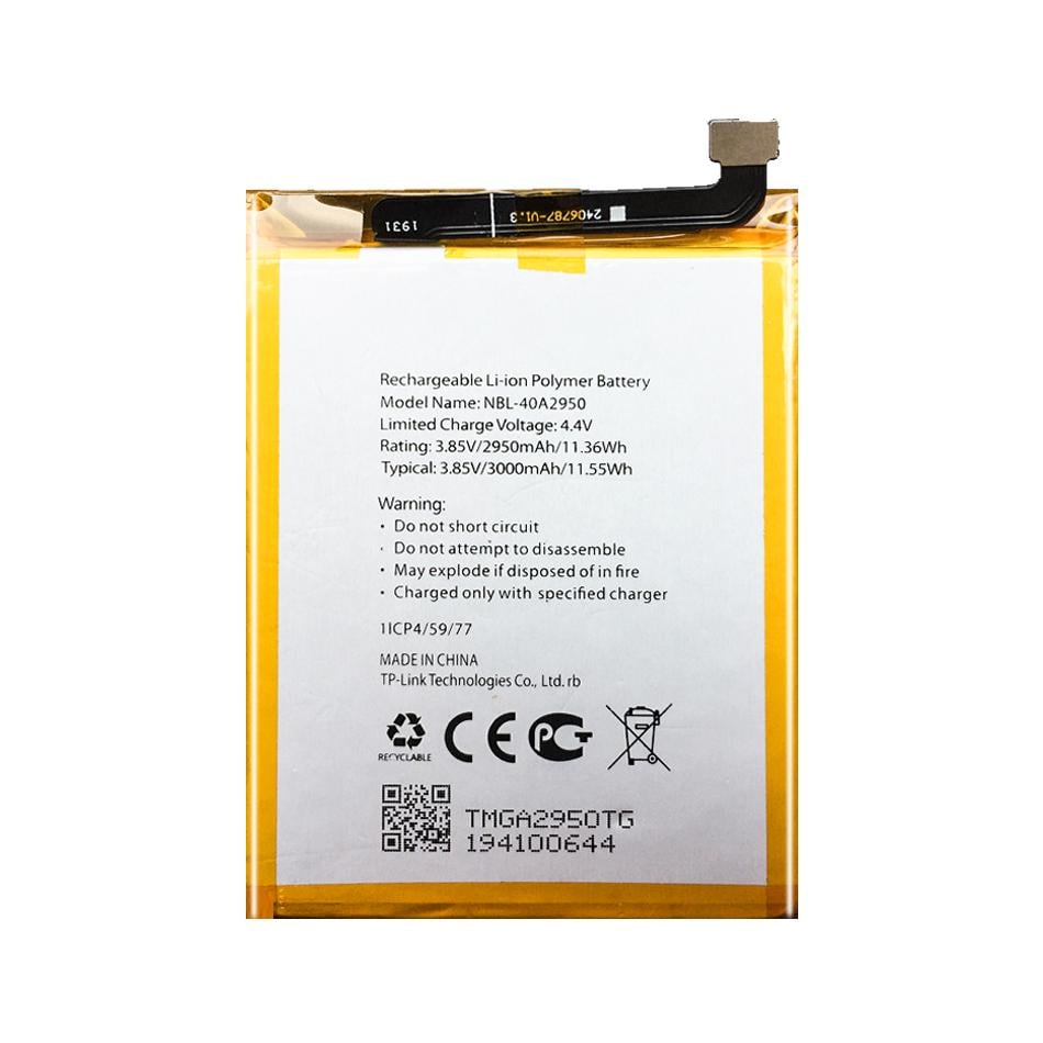 Батарея TP-Link NBL-40A2950 Neffos C9s TP7061/Neffos C9 MAX TP7062 2950 mAh PRC