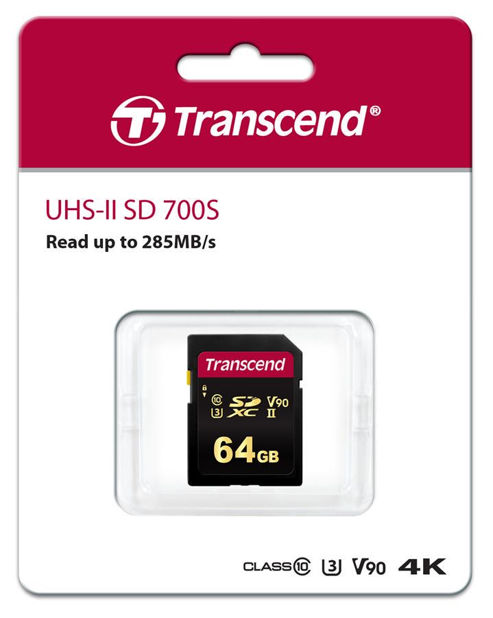 Карта памяти Transcend 700S C10 UHS-II U3 64 Гб (TS64GSDC700S) - фото 2