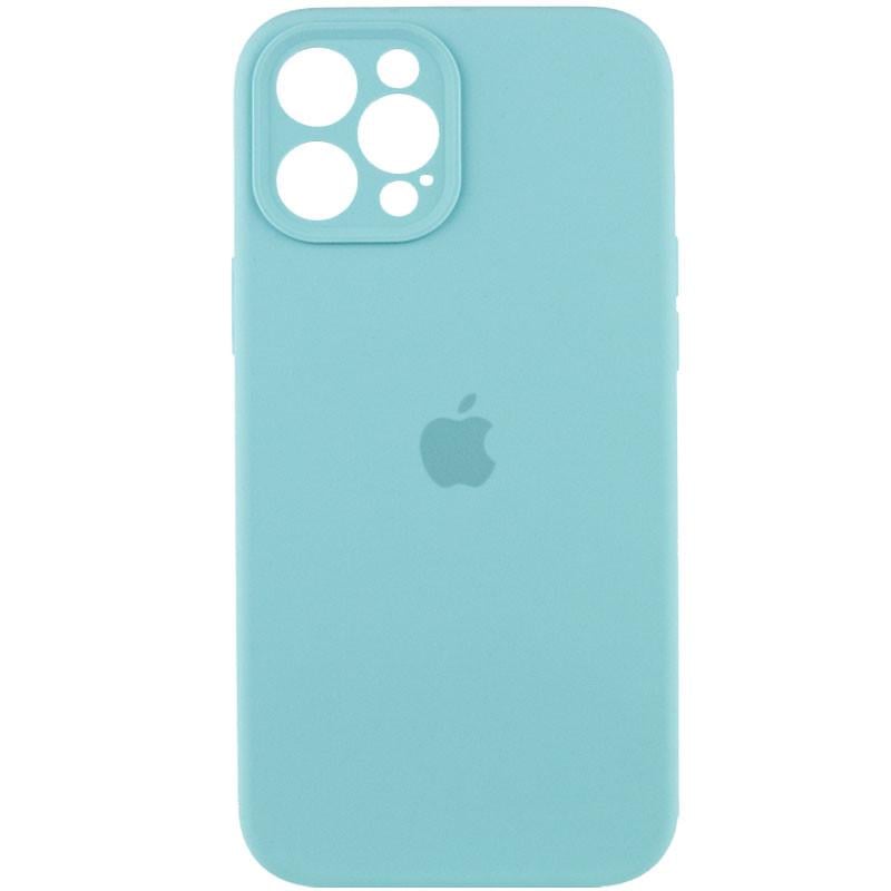 Протиударний чохол Silicone Case Full Camera Protective AA для Apple iPhone 12 Pro Max 6.7" Бірюзовий/Marine Green