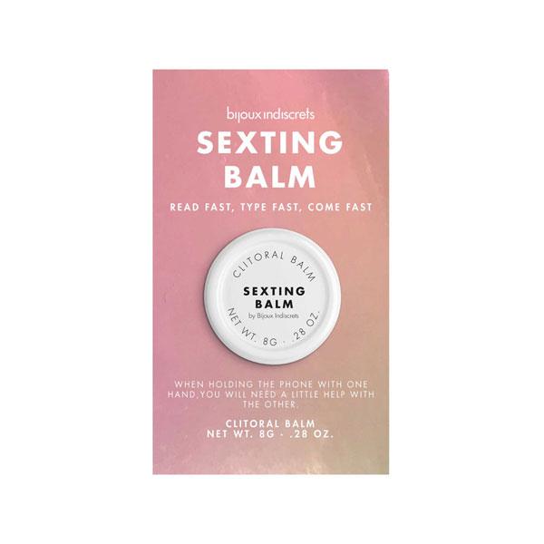 Стимулирующий бальзам для женщин Bijoux Indiscrets Clitherapy SEXTING BALM с ароматом пряного имбиря - фото 3