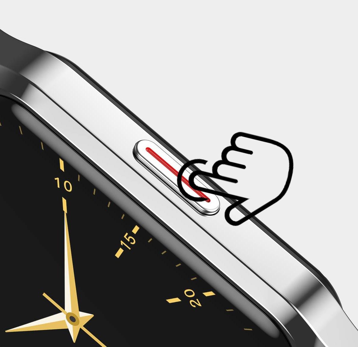 Смарт-годинник Lemfo H60 Pro з тонометром/пульсоксиметром/дзвінки/температура тіла Silver - фото 4