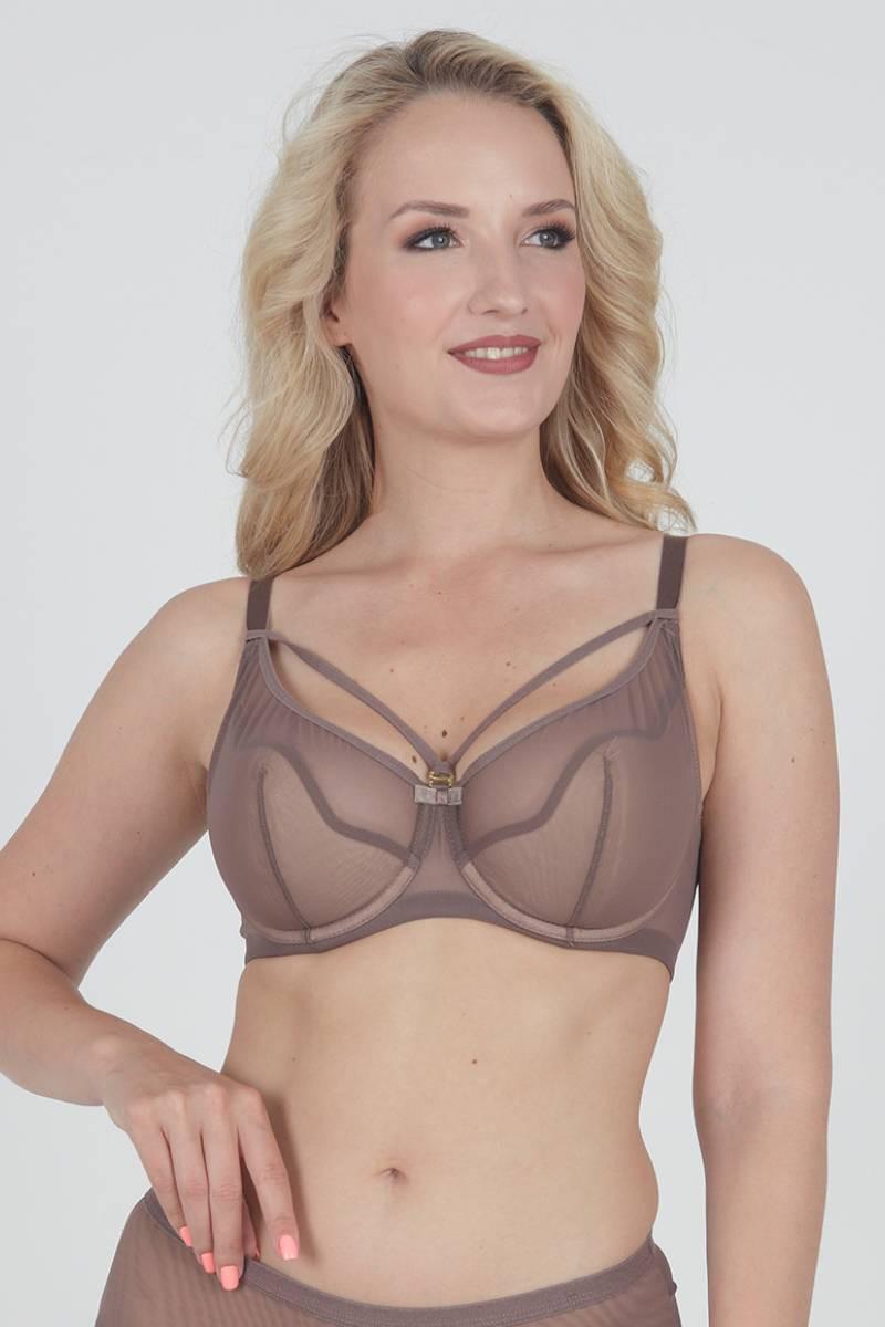 Бюстгальтер с уплотненной чашкой ZeBra 70E Кофейный (75226)