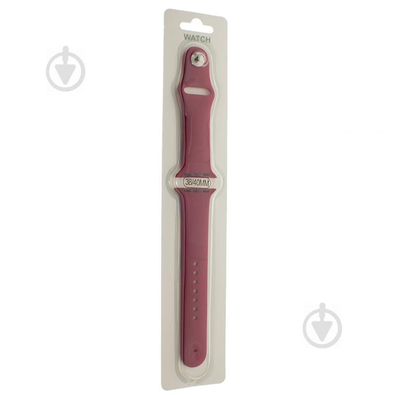 Ремешок силиконовый Mobak для Apple Watch Series 4 40 mm/ Series 3 38 mm Роза Красная (00007323)