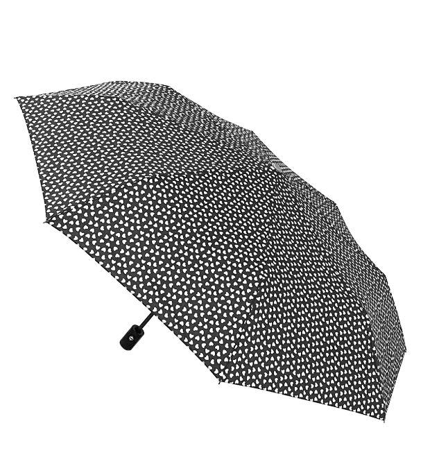 Парасолька складана автомат Hearts 8 спиць купол 110 см White (30260) - фото 3 Парасолька складана автомат Hearts 8 спиць купол 110 см White (30260) - фото 3