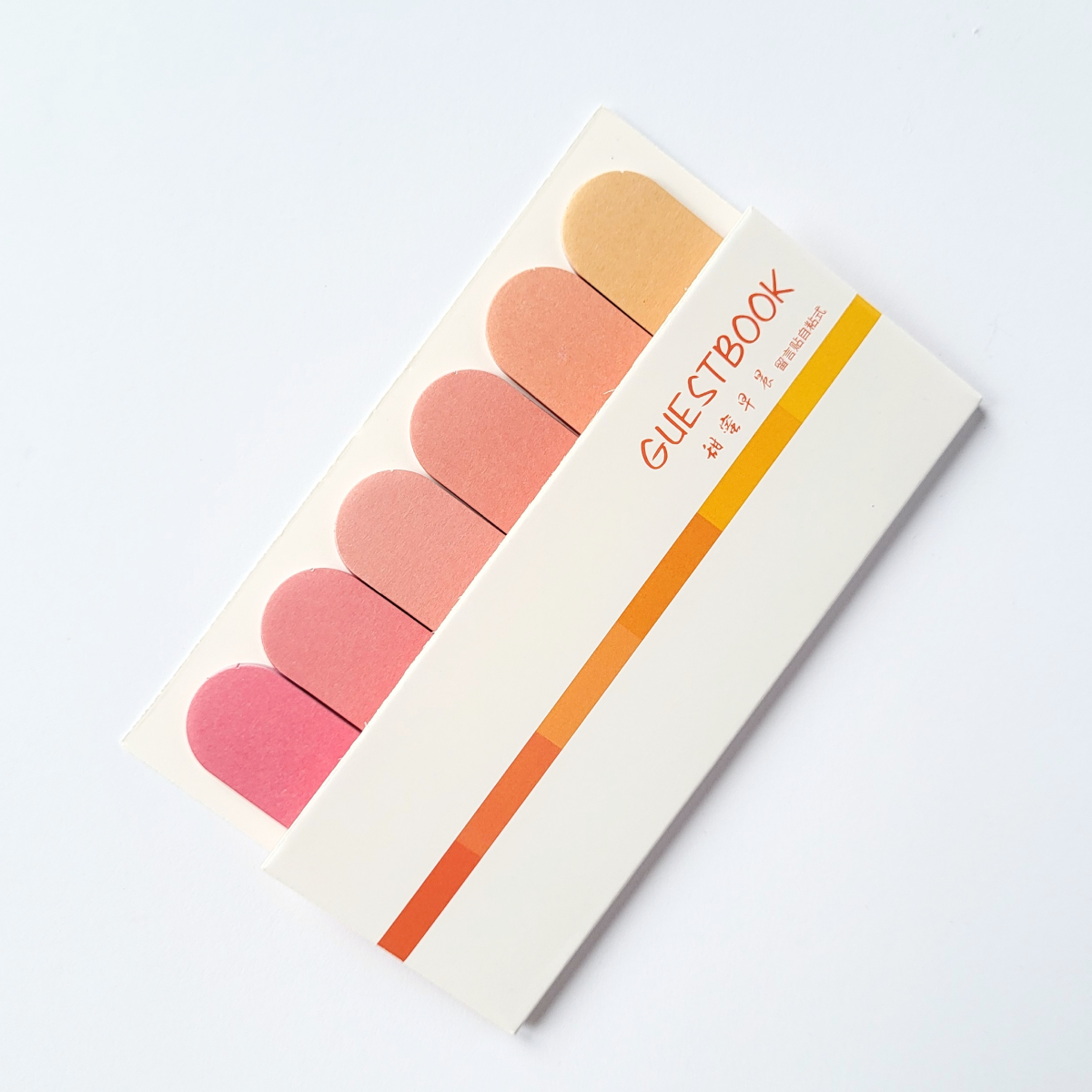 Набор стикеров заметок Guest Book Pastel colors 120 шт. Красный (82)