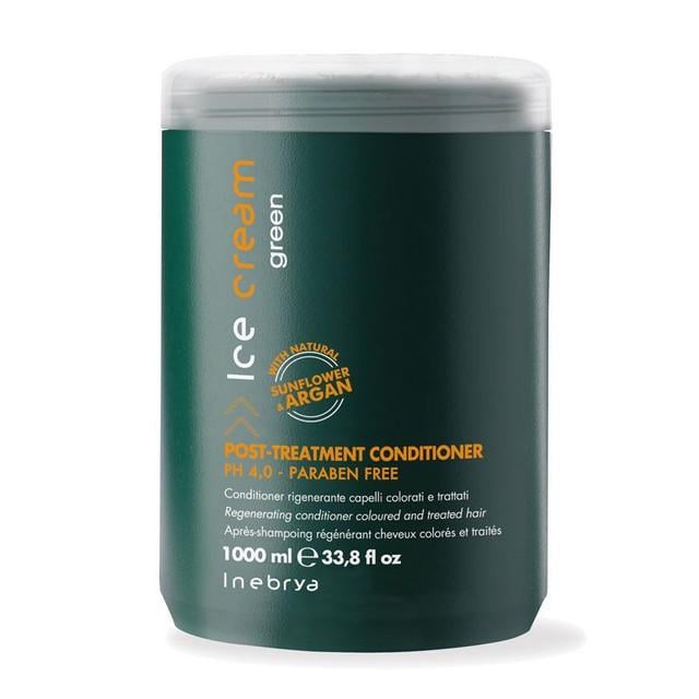 Регенерирующий кондиционер для окрашенных волос Inebrya Green Ice Cream Post-Treatment Conditioner 1000 мл (1250334419)
