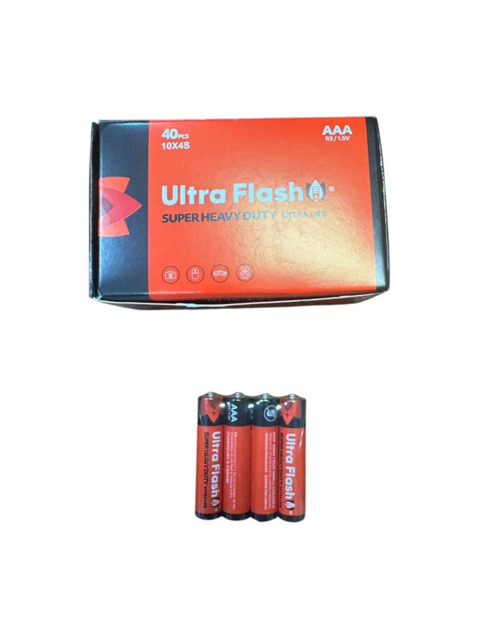 Батарейка Ultra Flash R3 AAА солевая минипальчик 40 шт./уп. (2569)