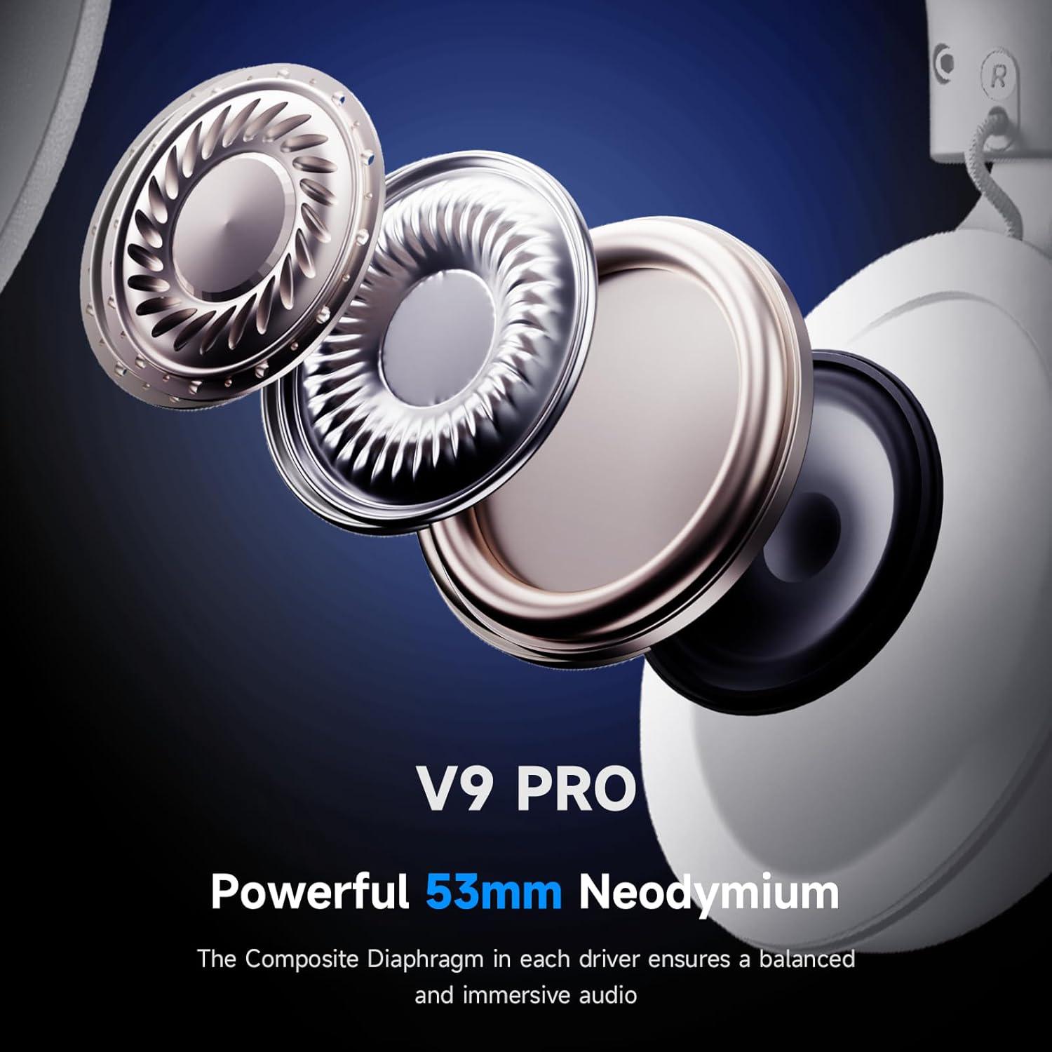 Навушники бездротові Mchose V9 Pro White - фото 3