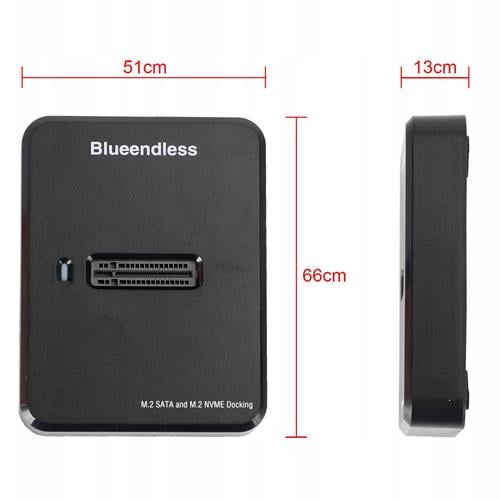 Док-станція для SSD M.2 Blueendless SD03A NVMe і NGFF SATA USB3.1 Black (957105) - фото 4