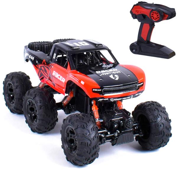 Радиоуправляемый джип с пультом DongBang 6 колес Черно-красный (58886)