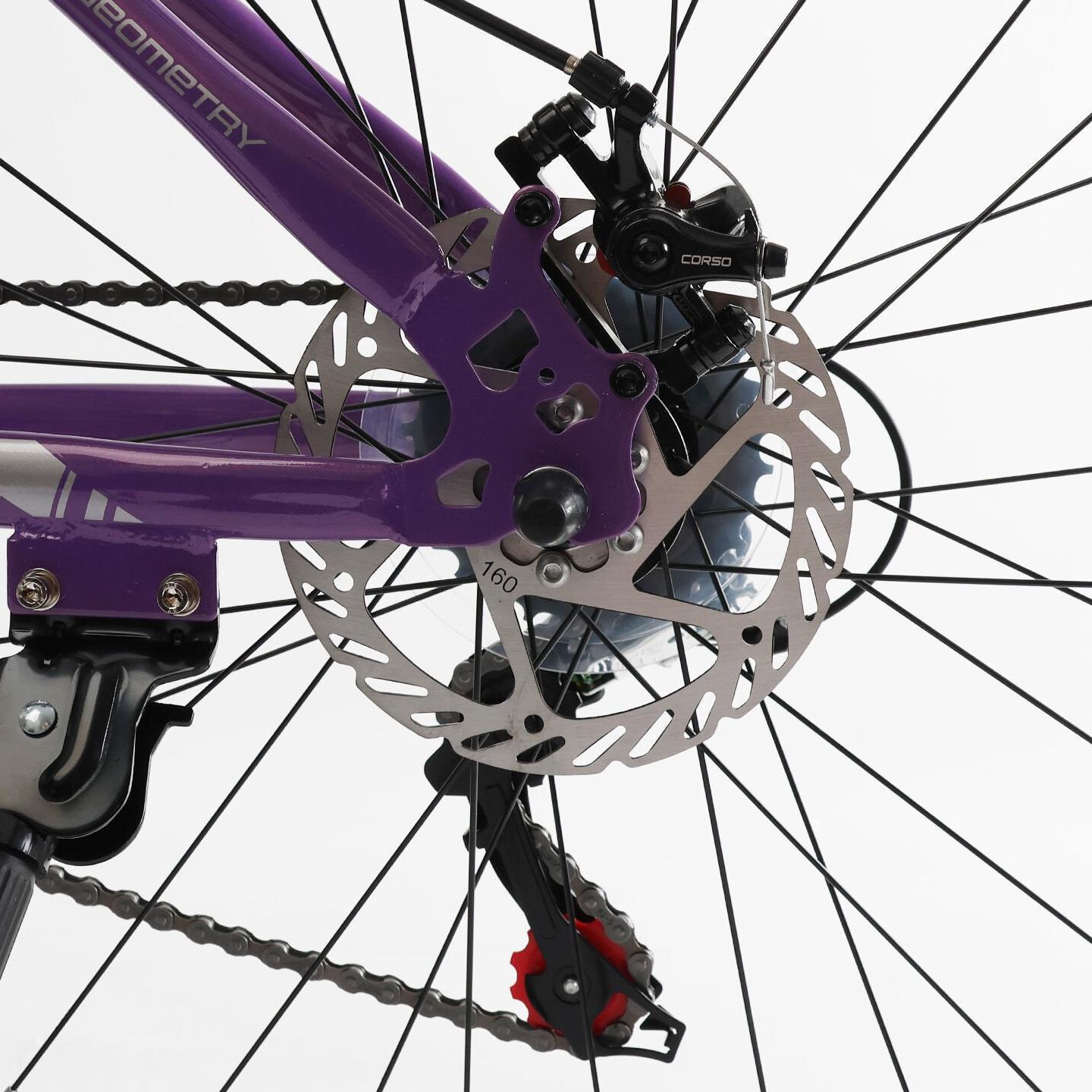 Велосипед горный Corso Amber 27,5" рама 15" Фиолетовый - фото 7 Велосипед горный Corso Amber 27,5" рама 15" Фиолетовый - фото 7