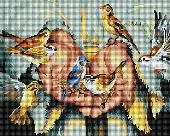 Алмазная мозаика В руках у Бога 40х50 см (1877168779)