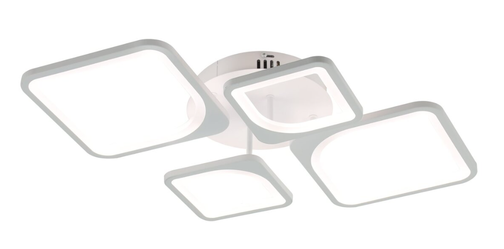 Люстра потолковая светодиодная Valeso с музыкальной колонкой и RGB подсветкой 62 Вт с пультом Белый (SP000052009)