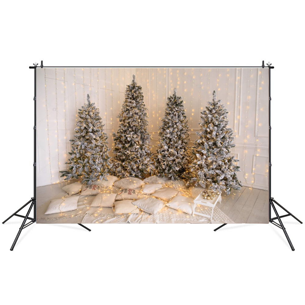 Фотофон виниловый текстурный Gipermag Decorated Xmas trees 250х150 см (7793)