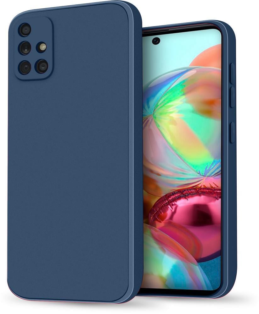 Силиконовый чехол HardCorner Samsung Galaxy A71 A715 (с микрофиброй) Blue (34819-28) - фото 1 Силиконовый чехол HardCorner Samsung Galaxy A71 A715 (с микрофиброй) Blue (34819-28) - фото 1