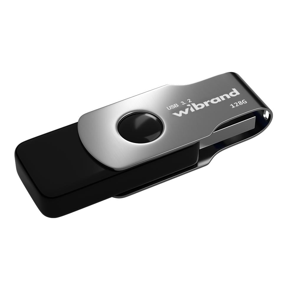 Флеш-накопичувач Flash Wibrand USB 3.2 Gen1 Lizard 128 Гб Black (34602508)