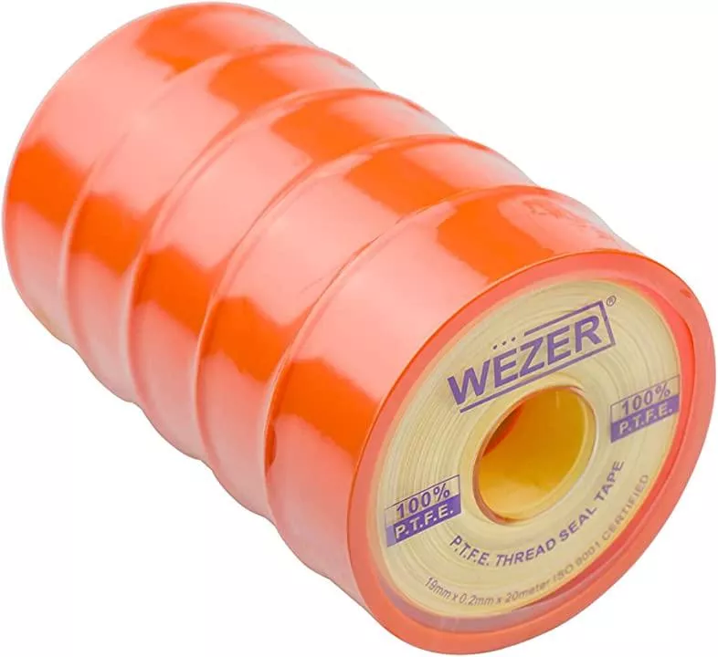 Фум-стрічка Wezer PTFE 19x0,2 мм 20 м Жовтий (SQ-1038255) - фото 4