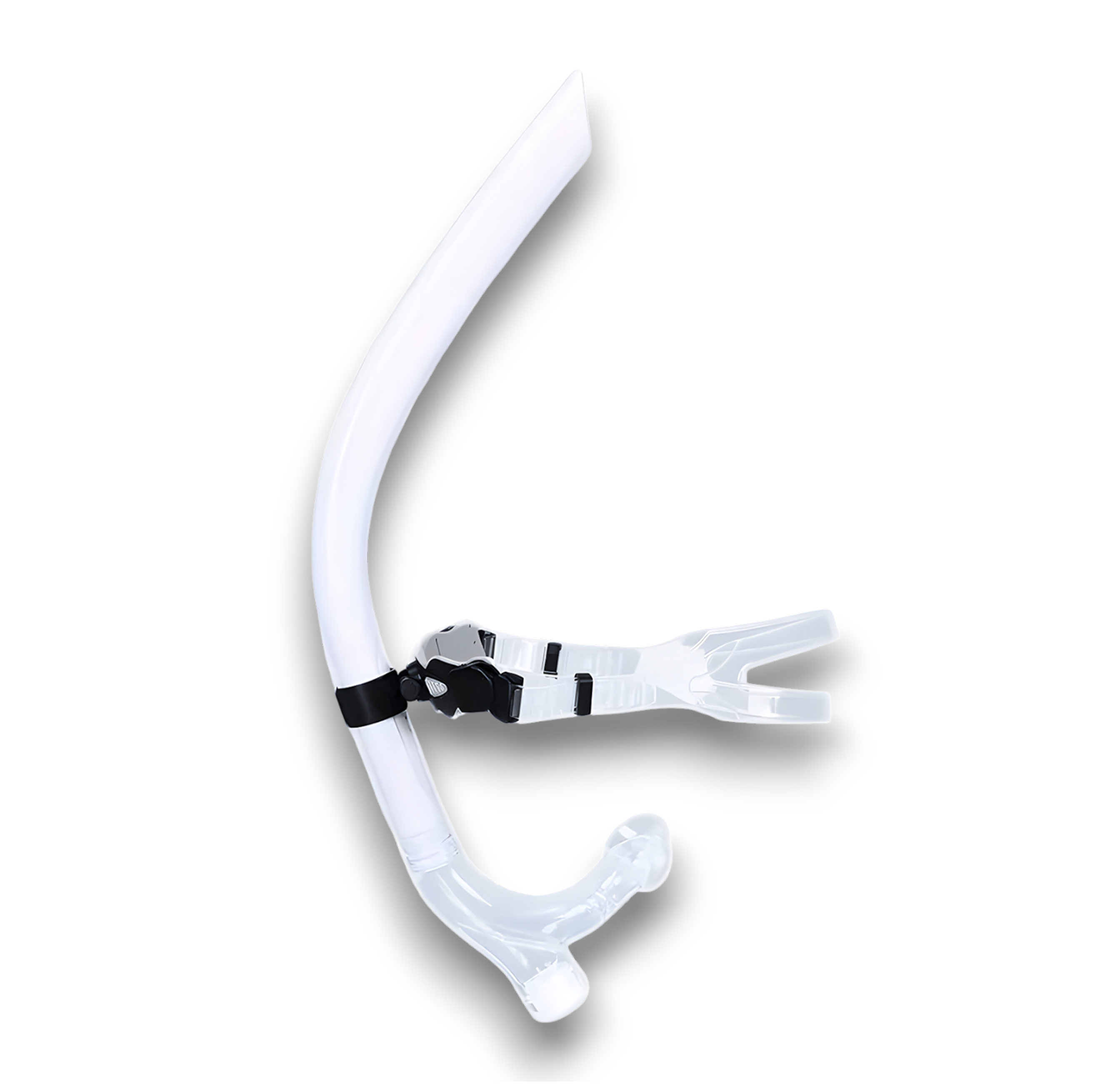 Трубка для плавання фронтальна з одностороннім продувним клапаном Білий (33025865)