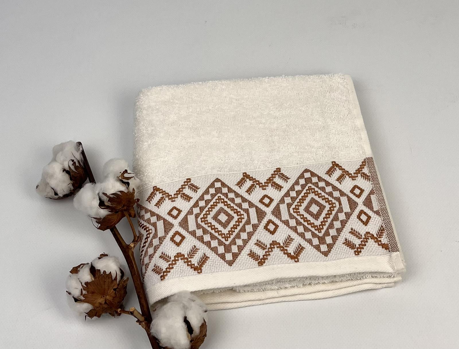 Полотенце Altinbasak Pera Freya 50x90 см Молочный (CN28119) - фото 1 Полотенце Altinbasak Pera Freya 50x90 см Молочный (CN28119) - фото 1