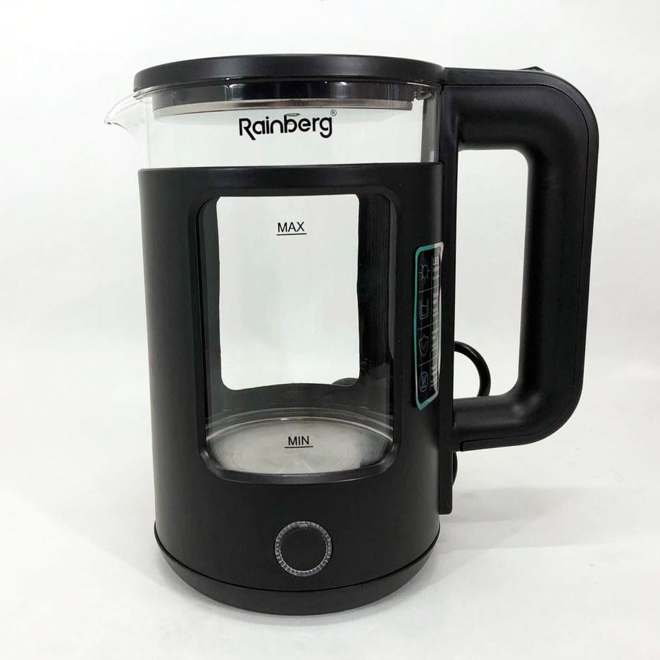Електрочайник Rainberg RB-2220 2200 Вт 2 л Чорний (266161) - фото 1