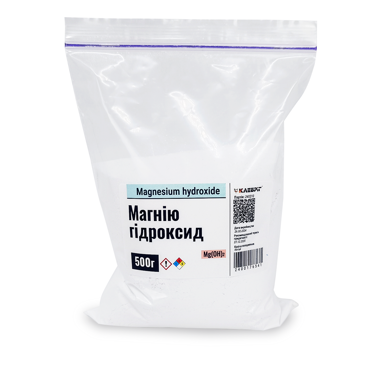 Магнію гідроксид 500 г (2400176541)