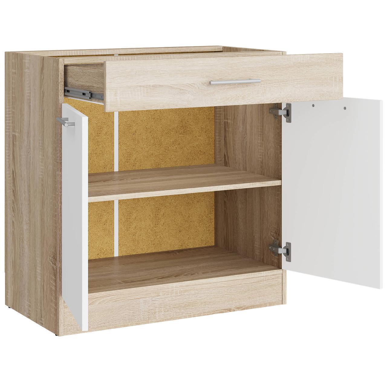 Кухонный модуль Эверест Эко Нова 80 Низ Ящик 800х456х820 мм Сонома/Белый/Сонома (ЕКО-552)