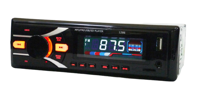 Автомагнитола Pioneer 1286 ISO USB/microSD/FM/AUX с пультом ДУ 4x50 Вт