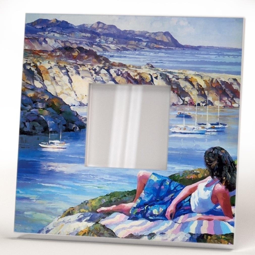 Дзеркало декоративне Вид на Санторіні Греція 260х260 мм (M00250) - фото 2 Дзеркало декоративне Вид на Санторіні Греція 260х260 мм (M00250) - фото 2