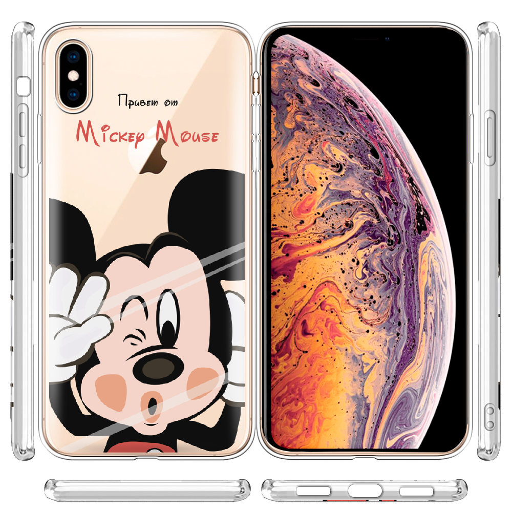 Чехол Boxface iPhone XS Max Mister M Прозрачный силикон (35321-cc58-35321) - фото 3