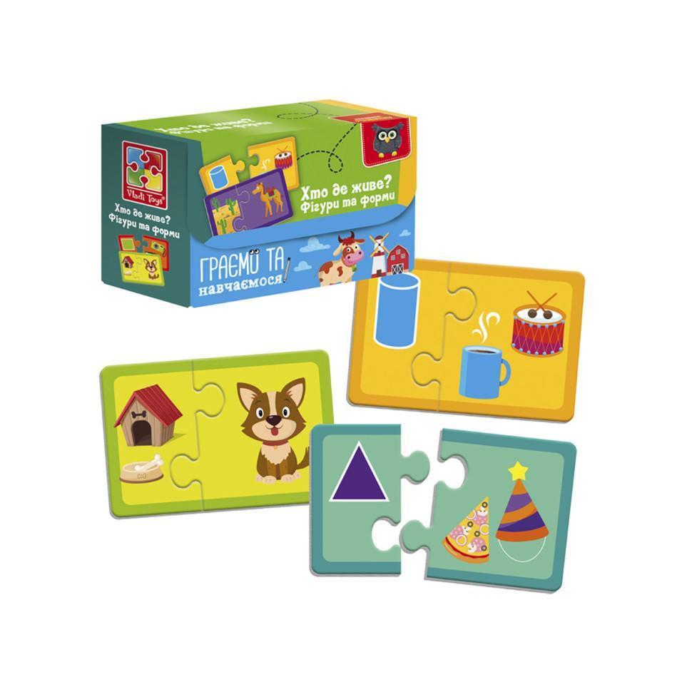 Пазли знайди пару Хто де живе? На що схоже? (VT5003-03) Пазли знайди пару Хто де живе? На що схоже? (VT5003-03)