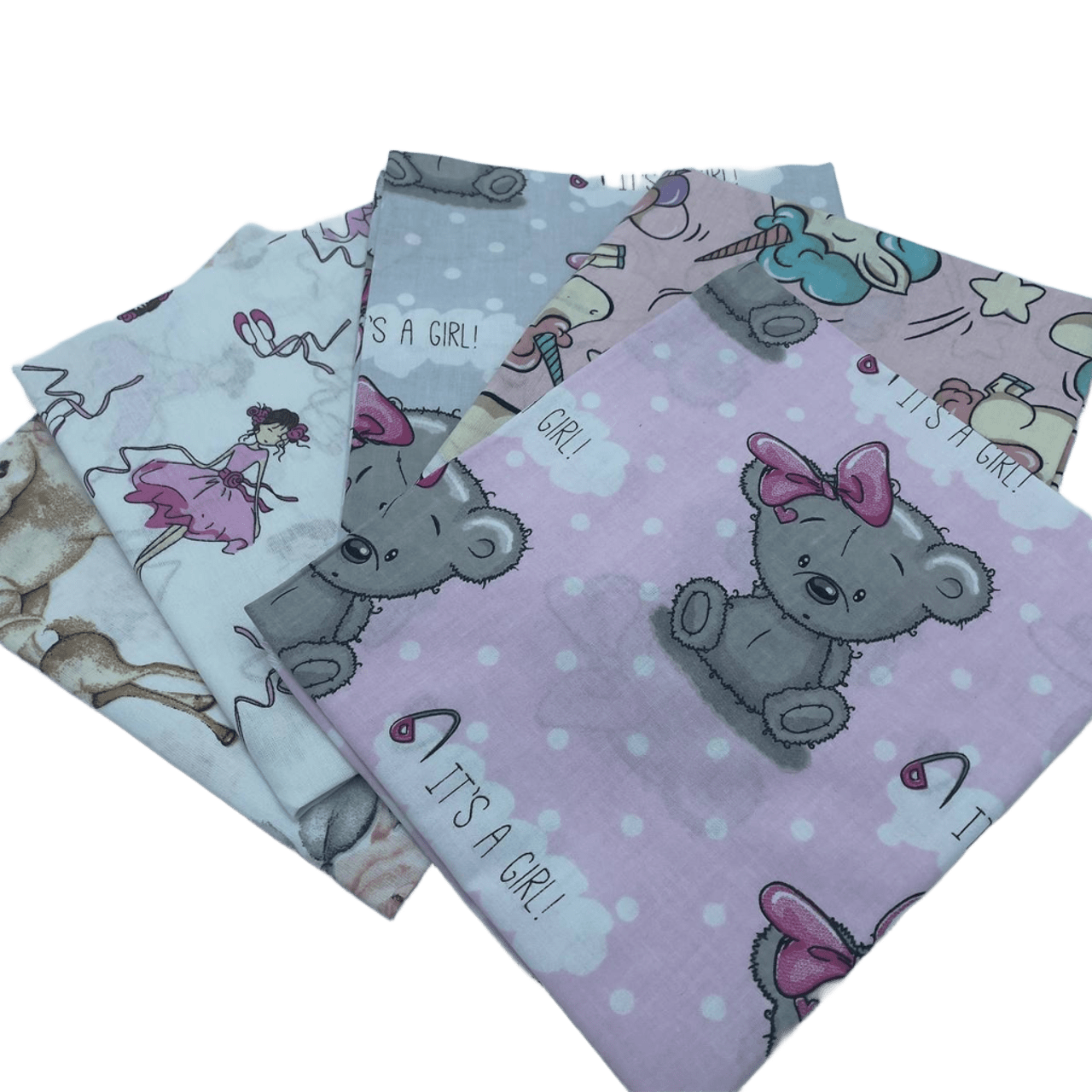 Пеленка детская BST из натуральной хлопковой ткани 5 шт. 90х80 см Розовый (2586072865)