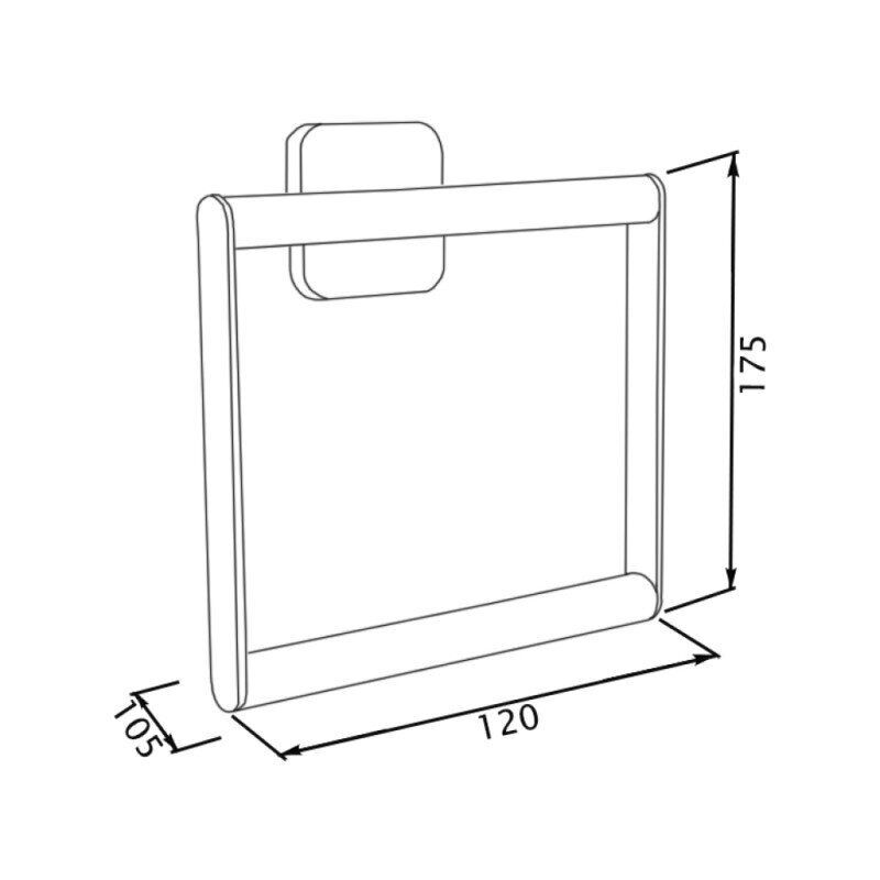 Держатель для полотенец Cosh 81 COSHCRMS81607 Хром (62053) - фото 2 Держатель для полотенец Cosh 81 COSHCRMS81607 Хром (62053) - фото 2