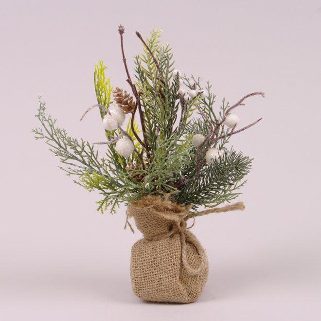 Новогодняя декорация Flora Композиция Новогодняя 25 см (75952)