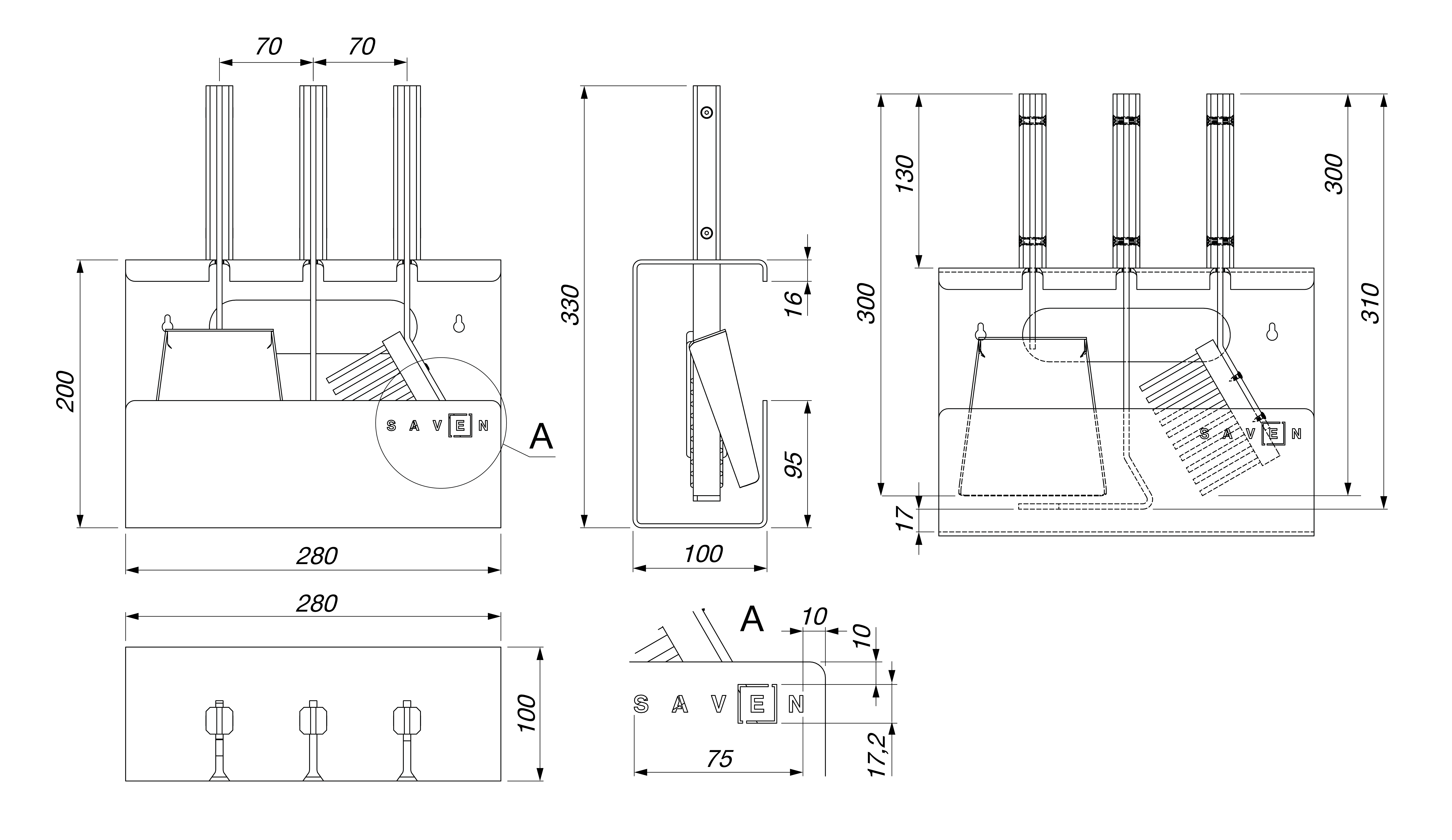 Каминный набор Saven Set 1 S Black (SS/1S/BL) - фото 12 Каминный набор Saven Set 1 S Black (SS/1S/BL) - фото 12