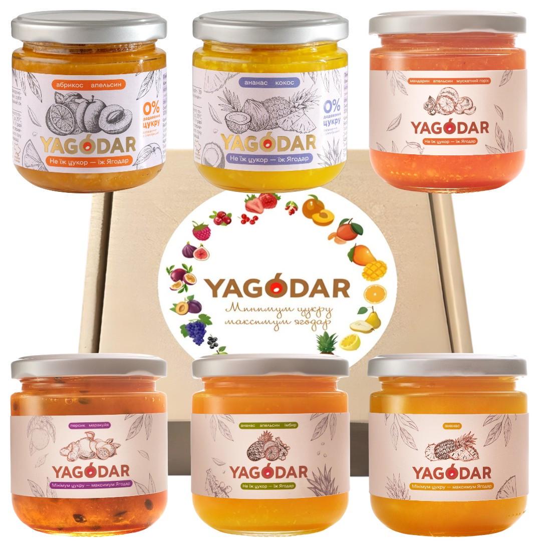 Джем YAGODAR Екзотичний ів з тропічних фруктів 1,2 кг 6 шт. (2346927996)