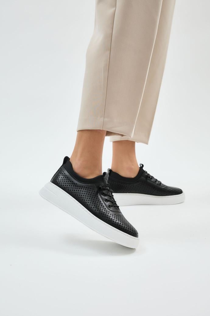 Мокасины женские ALLSY кожаные р. 39 Черный (196104) - фото 3 Мокасины женские ALLSY кожаные р. 39 Черный (196104) - фото 3