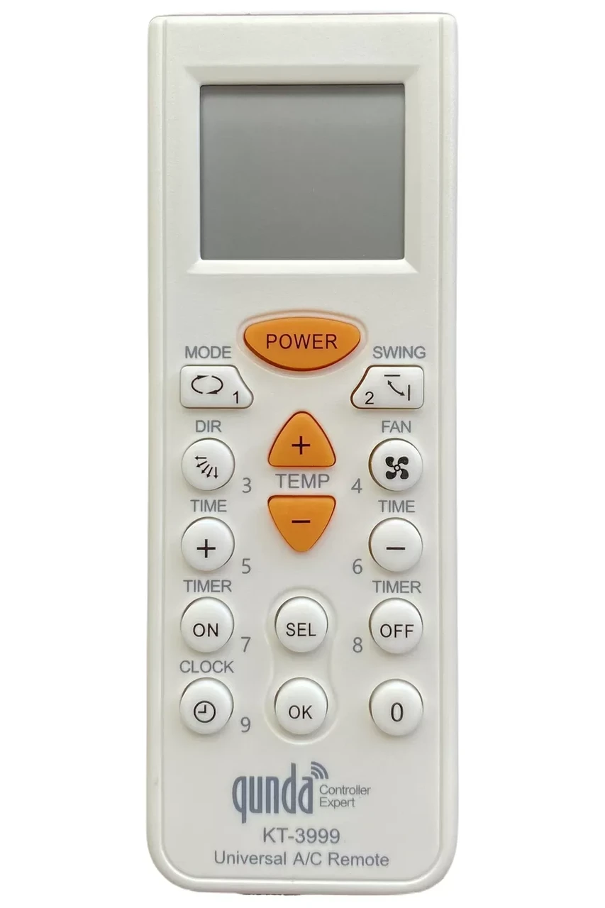 Универсальный пульт для кондиционера Qunda KT-3999