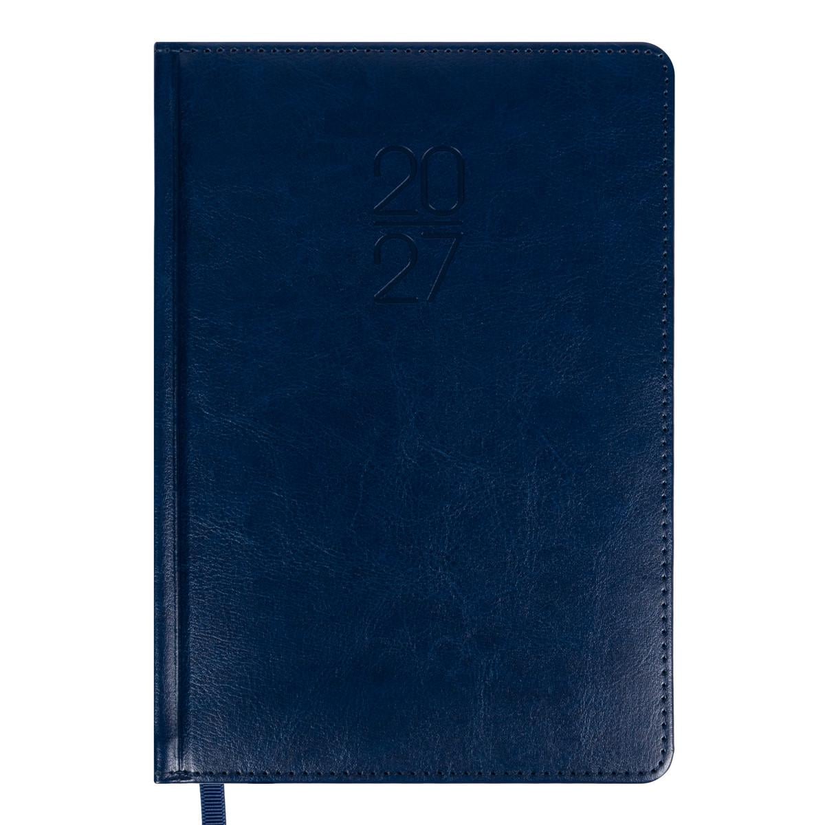 Щоденник діловий Leo Planner Vector A5 датований 2027 твердий 368 стор. Синій (252758)