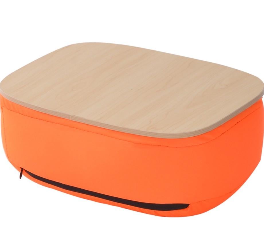 Багатофункціональна подушка-підставка SUNROZ Pillow Table для ноутбука 36х26х15 см Помаранчевий (SUN5402)