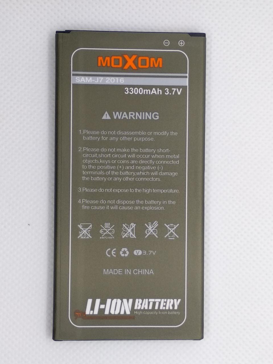 Акумулятор Moxom для Samsung J7 2016 J710 3300 mAh (1480884328)