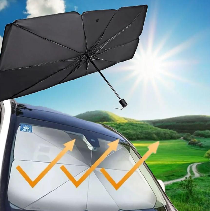 Складна парасолька на лобове скло авто Umbrella для захисту від сонця 135x75 см (2104618585) - фото 5 Складна парасолька на лобове скло авто Umbrella для захисту від сонця 135x75 см (2104618585) - фото 5