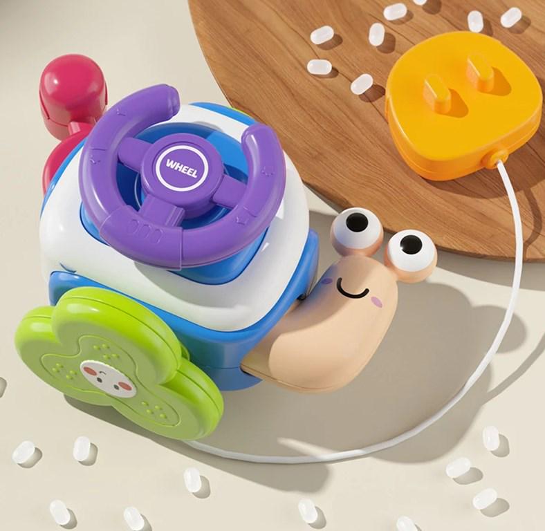 Іграшка Монтессорі Равлик для малюків для розвитку дрібної моторики/координації/мислення/вивчення кольору (1593) - фото 2