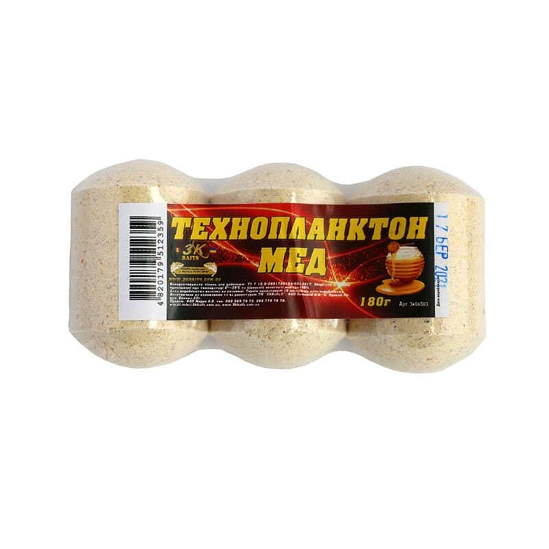 Прикорм 3KBaits Технопланктон 180 г Мед (3KB1240)