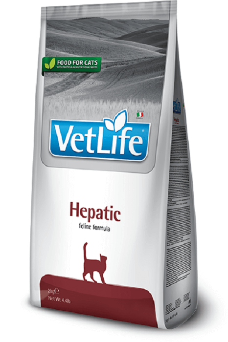 Корм сухий для кішок Farmina Vet Life Hepatic при хронічній печінковій недостатності 400 г (8010276030405)