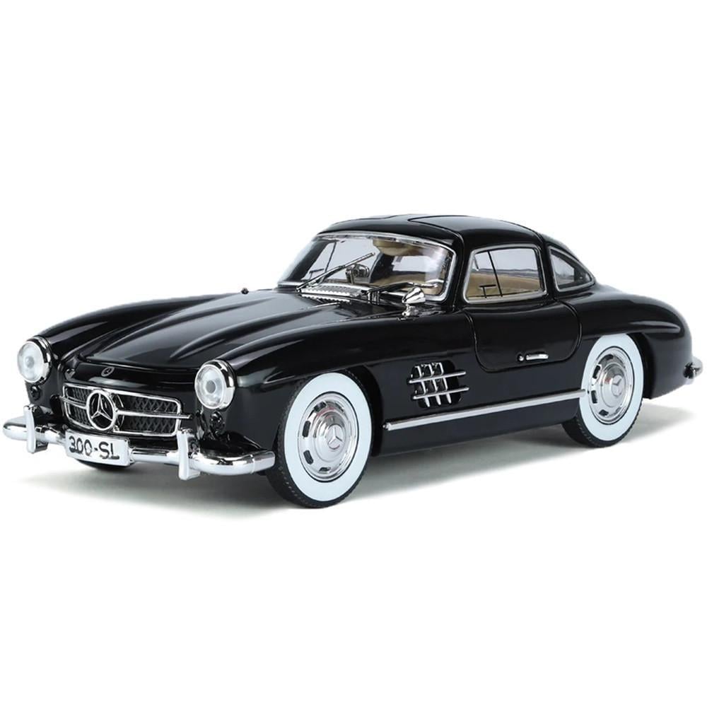 Игрушечная машинка металлическая Mercedes-Benz 300SL 1:24 инерционная модель свет/звук открывающиеся двери коллекционная Черный (35046838)