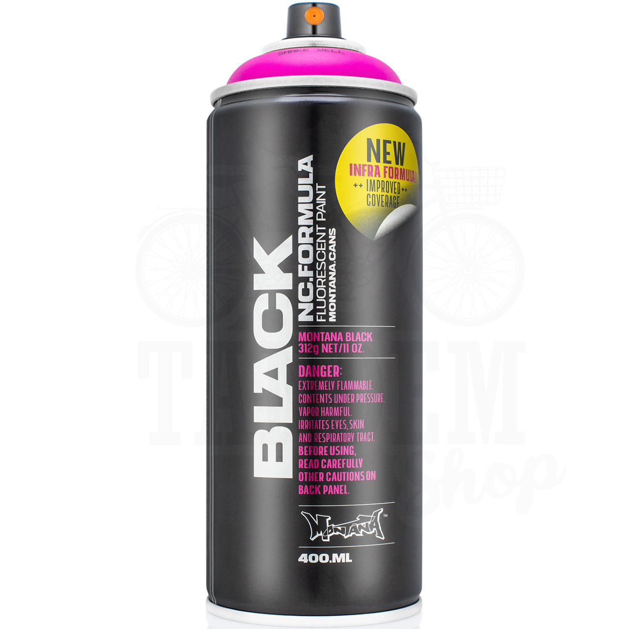 Краска флуоресцентная Montana Black Infra 400 мл аэрозоль IN 4000 Infra Pink