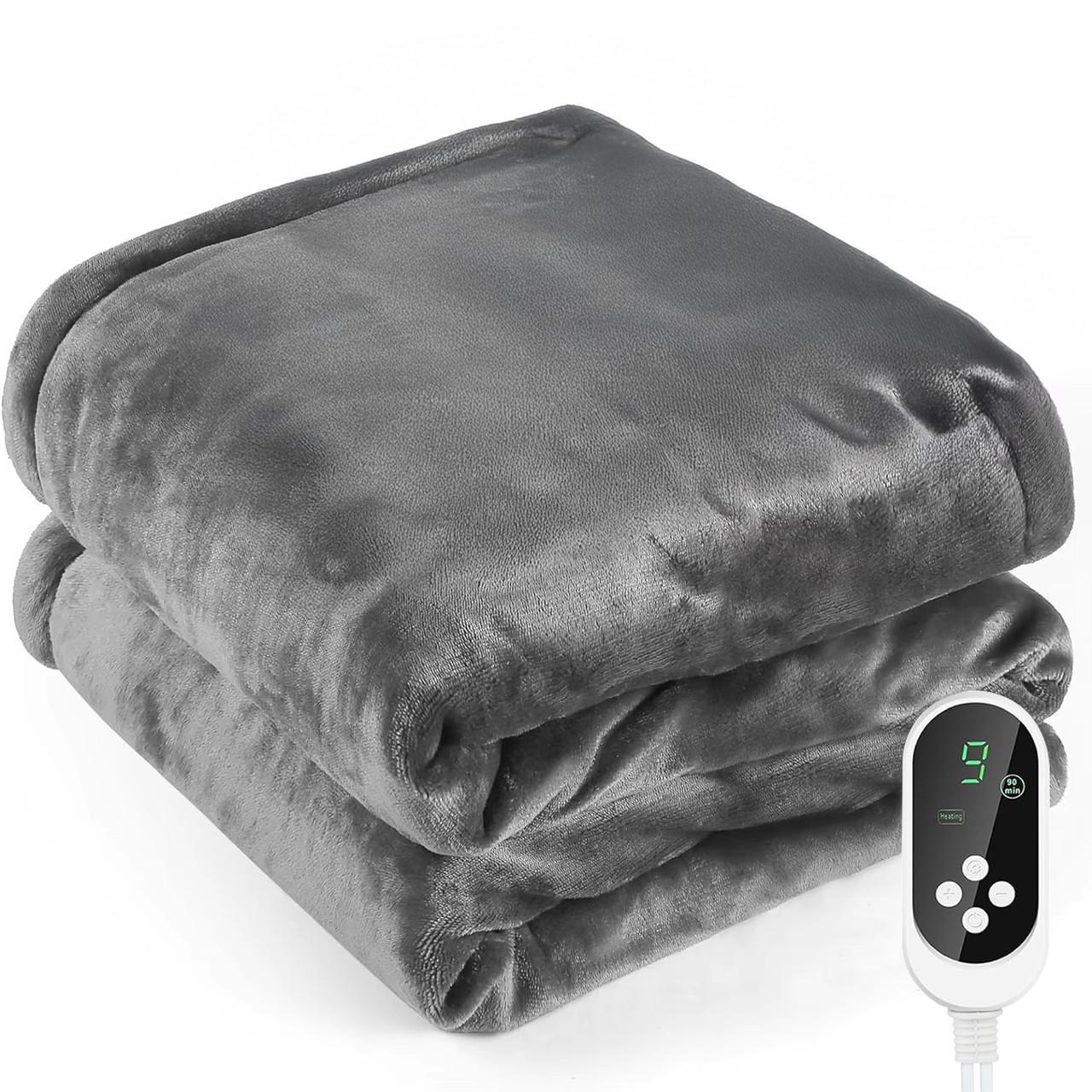 Электроодеяло Warm Home WH-1813 9 температурных режимов 180x130 см Grey (3_06362)